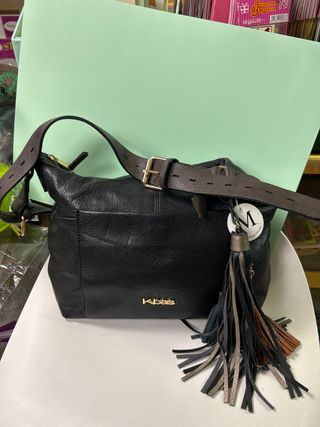 Bolso Kbas Negro Mujer Nuevo con Etiqueta