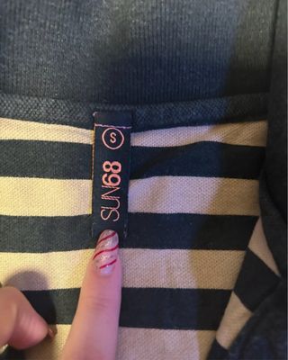 Polo donna Sun68 S sabbia e nero