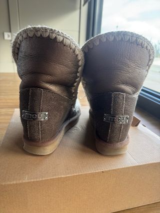 Botas Mou Piel y Lana Marrón cobre