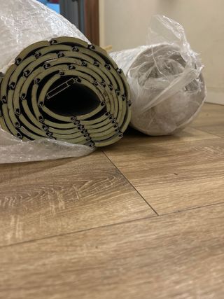 Persianas enrollables gris plata, nuevas.