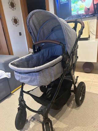 Carro de bebé Kinderkraft gris