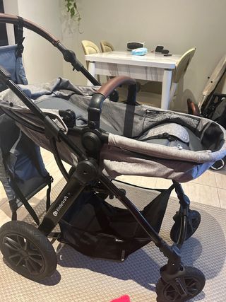 Carro de bebé Kinderkraft gris