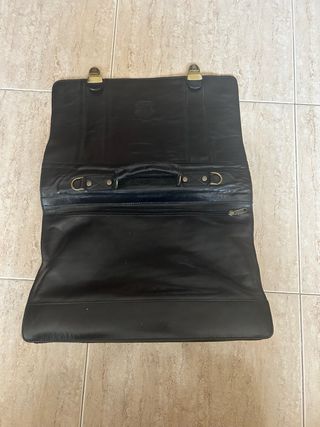 Maletín Vintage Piel Negra