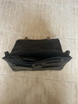 Maletín Vintage Piel Negra