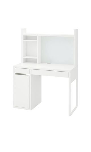 Escritorio Blanco Ikea con Estantería