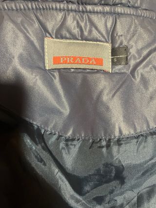 Abrigo Prada Azul Mujer