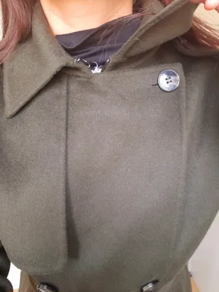 Abrigo Michael Kors de Lana Verde Militar