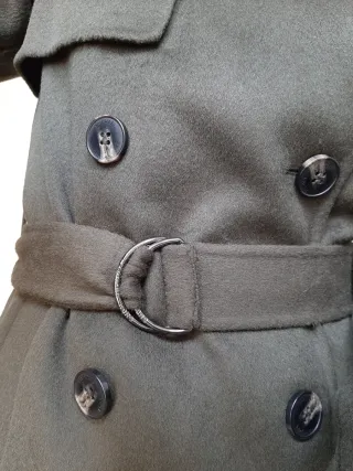 Abrigo Michael Kors de Lana Verde Militar