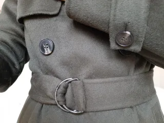 Abrigo Michael Kors de Lana Verde Militar