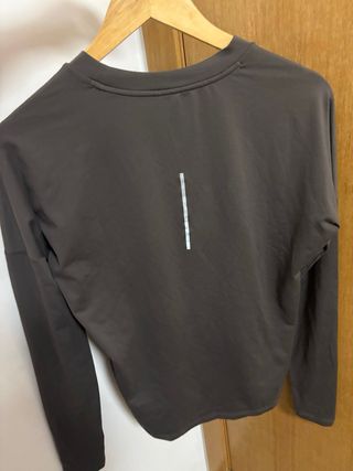 Camiseta Nike Running Marrón Manga Larga