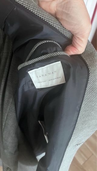 2 Giacche Uomo Zara Massimo Dutti Grigio e nera