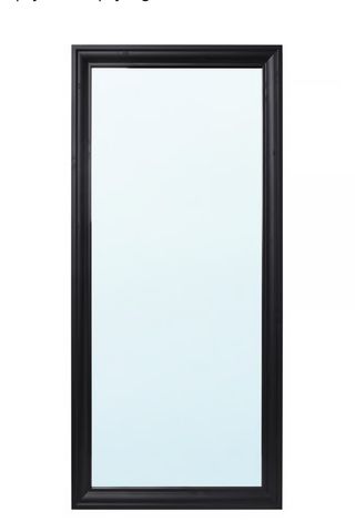 Espejo Clásico Negro con Marco Moldurado