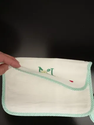 Portatovagliolo con iniziale N e paperella