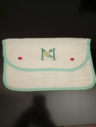 Portatovagliolo con iniziale N e paperella