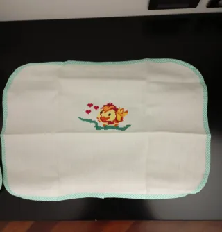 Portatovagliolo con iniziale N e paperella