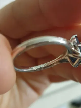 Anillo Thomas Sabo Azul Plata