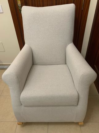 Mecedora lactancia gris claro