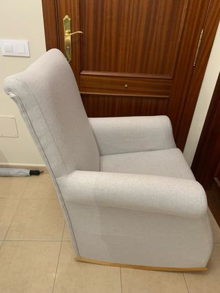Mecedora lactancia gris claro