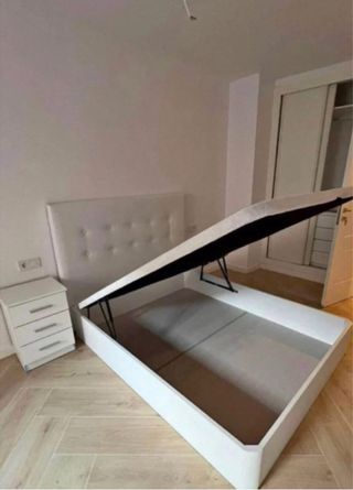 Canapé y colchón beige/marrón