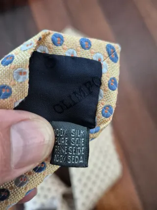 Corbata Olimpo Azul y Amarillo