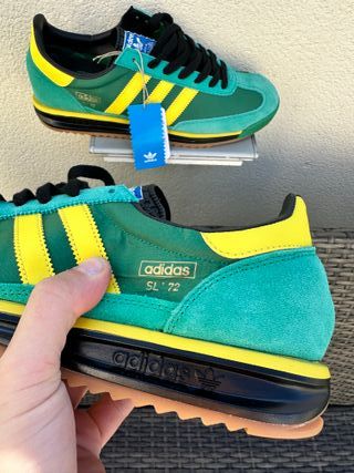Zapatillas Adidas SL 72 Verde y Amarillo