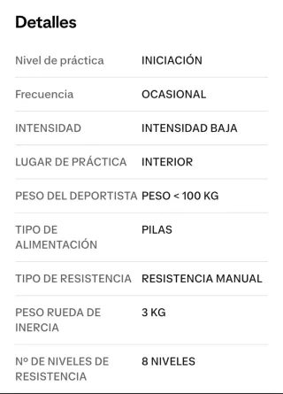 Bici Estática Domyos Essential 03 !No hago envios!