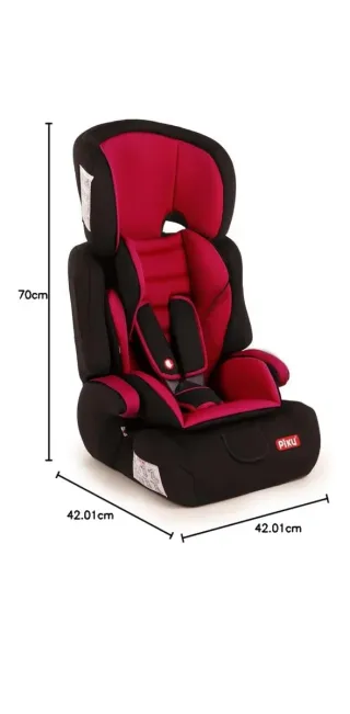 Silla Coche Piku Grupo 1/2/3 Roja