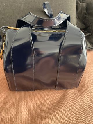 Bolso Bimba y Lola Azul Marino y Dorado