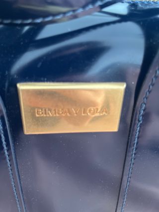 Bolso Bimba y Lola Azul Marino y Dorado
