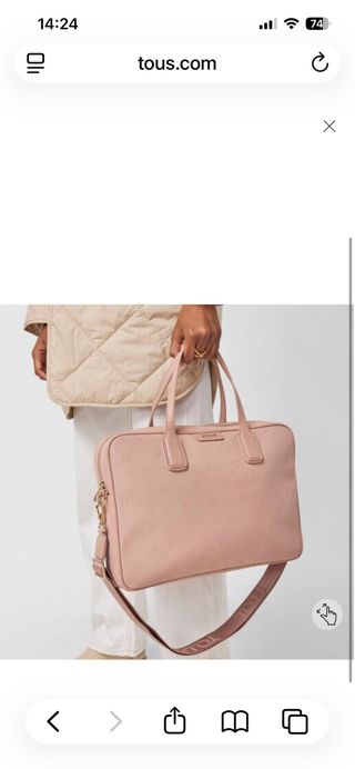 Bolsa Maletín Tous Script Day Rosa