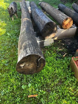 Pino para pilares, porche