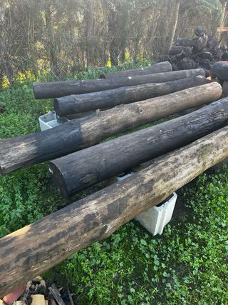 Pino para pilares, porche