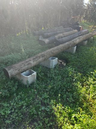 Pino para pilares, porche