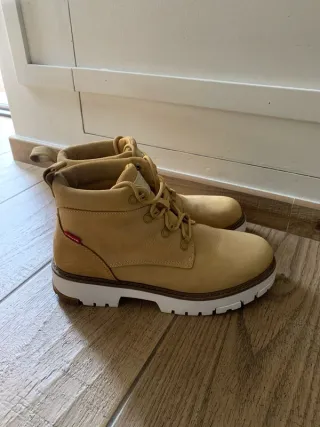 Stivaletti Levi's Pelle Scamosciata Beige/Senape