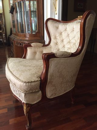 Sofá Tresillo + 2 Butacas Capitoné de alta calidad