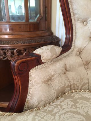 Sofá Tresillo + 2 Butacas Capitoné de alta calidad