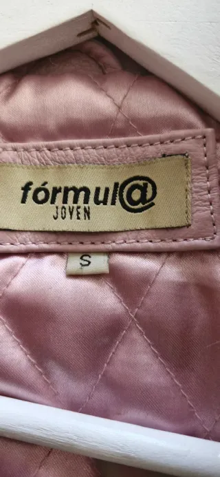 Cazadora Piel Rosa Talla S