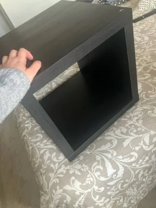 Cajón estantería de madera negro Ikea