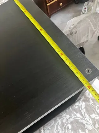 Cajón estantería de madera negro Ikea