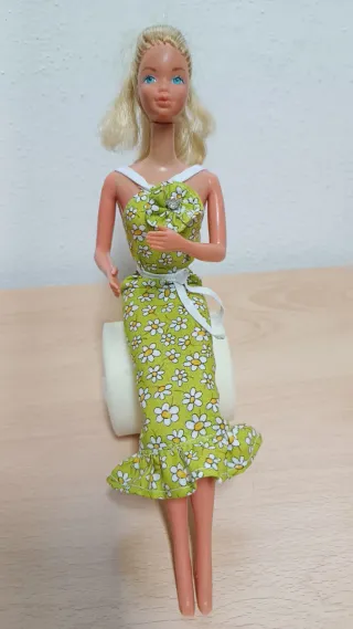Vestito Barbie a fiori verde