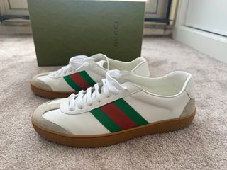 Zapatillas Gucci Blancas y Verdes Nuevas