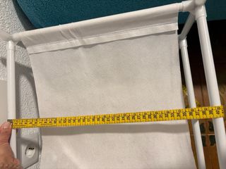 Zapatero organizador de tela blanco