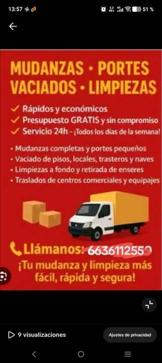 ¡MUDANZAS Y TRANSPORTE! ECONOMICOS