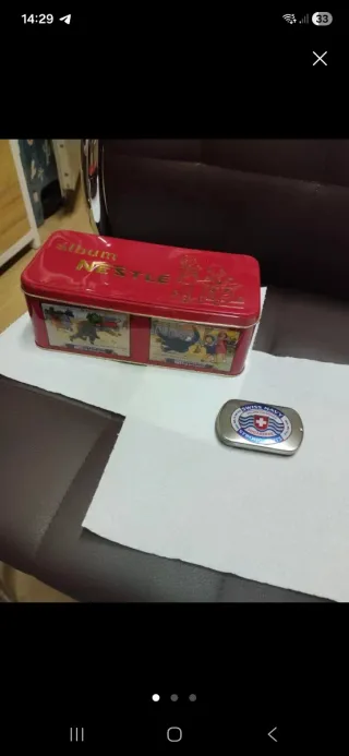 Lote 7 Cajas Metálicas Decoradas