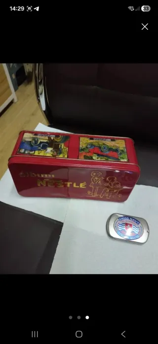 Lote 7 Cajas Metálicas Decoradas