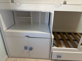 Cama tren con escritorio