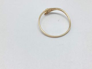 anillo oro 18k con piedra con circonita