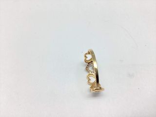 anillo oro 18k con piedra con circonita