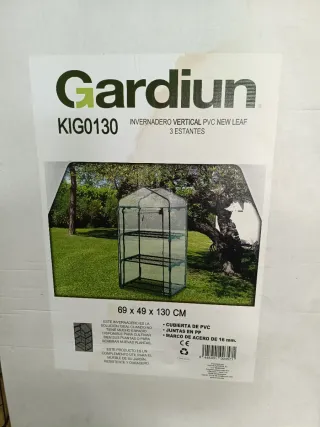 Invernadero PVC/Acero 3 Estantes 69x49x130 cm Leaf