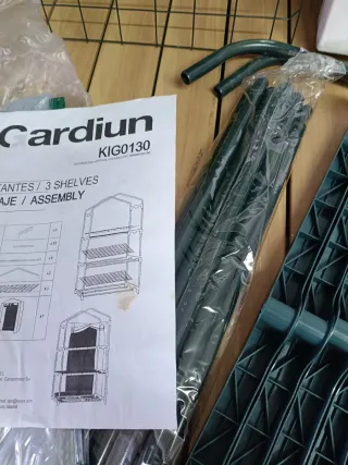 Invernadero PVC/Acero 3 Estantes 69x49x130 cm Leaf